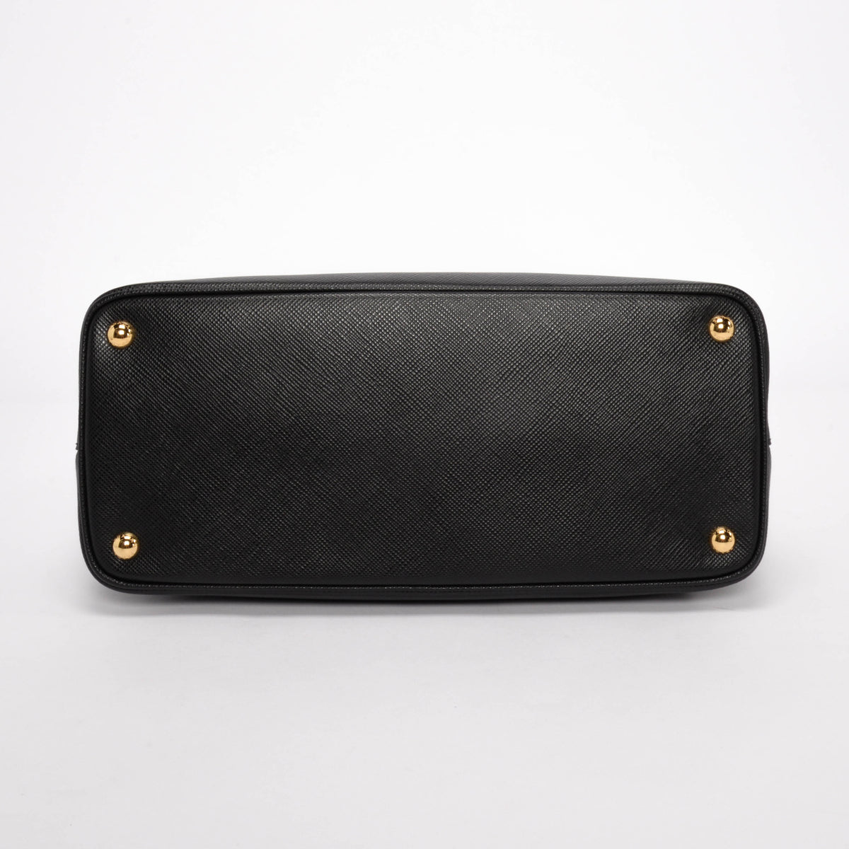 Prada Black Saffiano Cuir Medium Double Bag