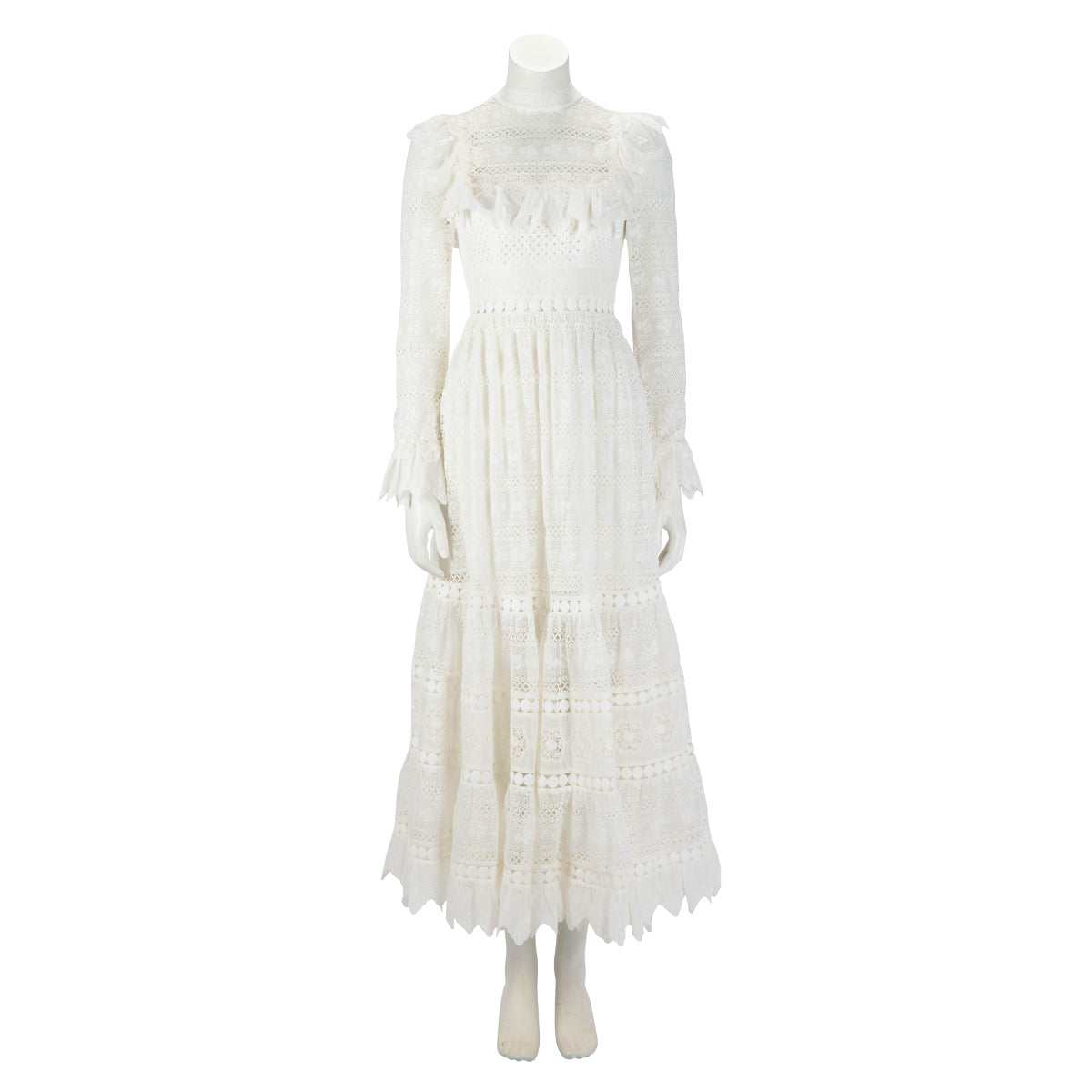 Zimmermann Ivory Lace Prima Dress - Main Image