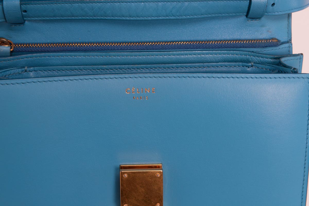 Celine Aqua Box Calf Classic Box Bag