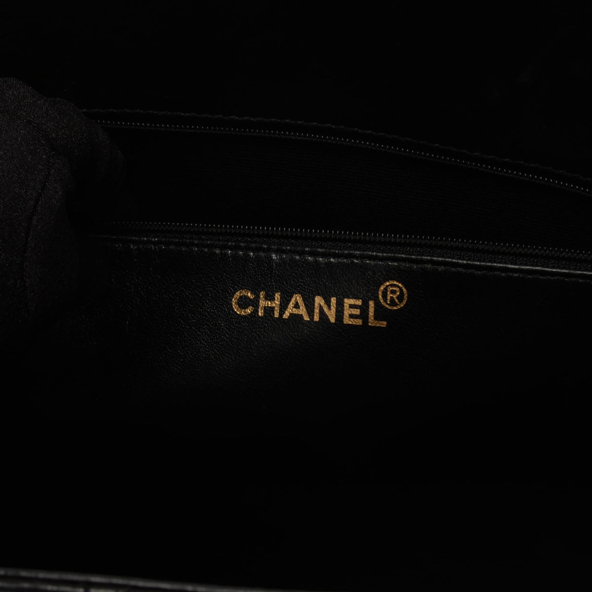 Chanel Vintage Black Quilted Lambskin Vertical Tote
