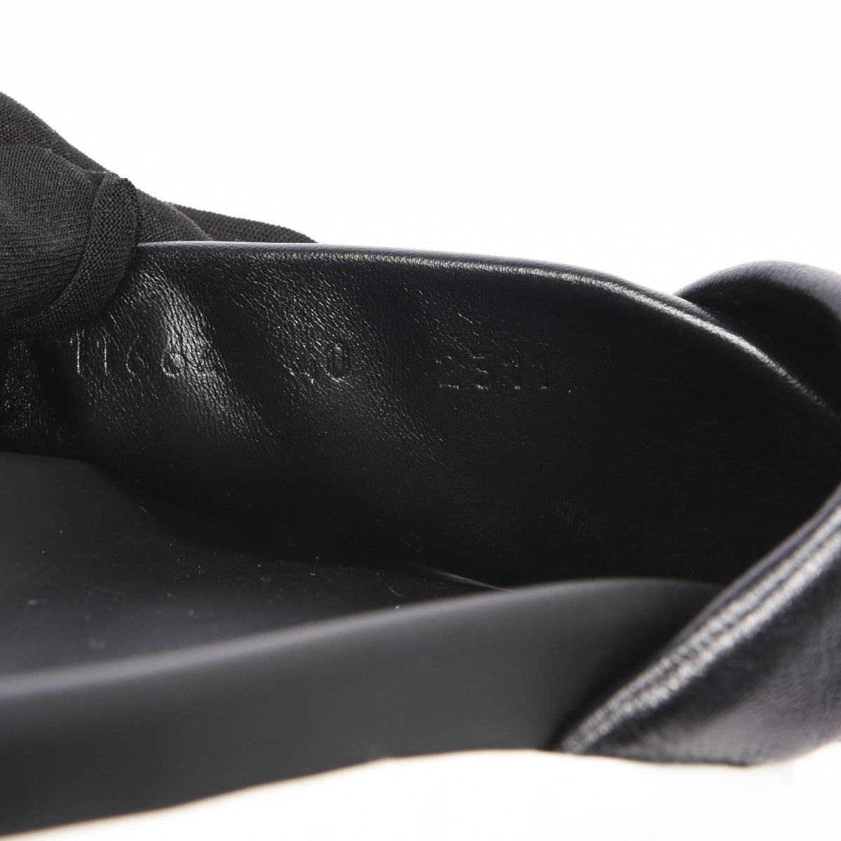 Hermes Black Nappa Infra Sandals 40