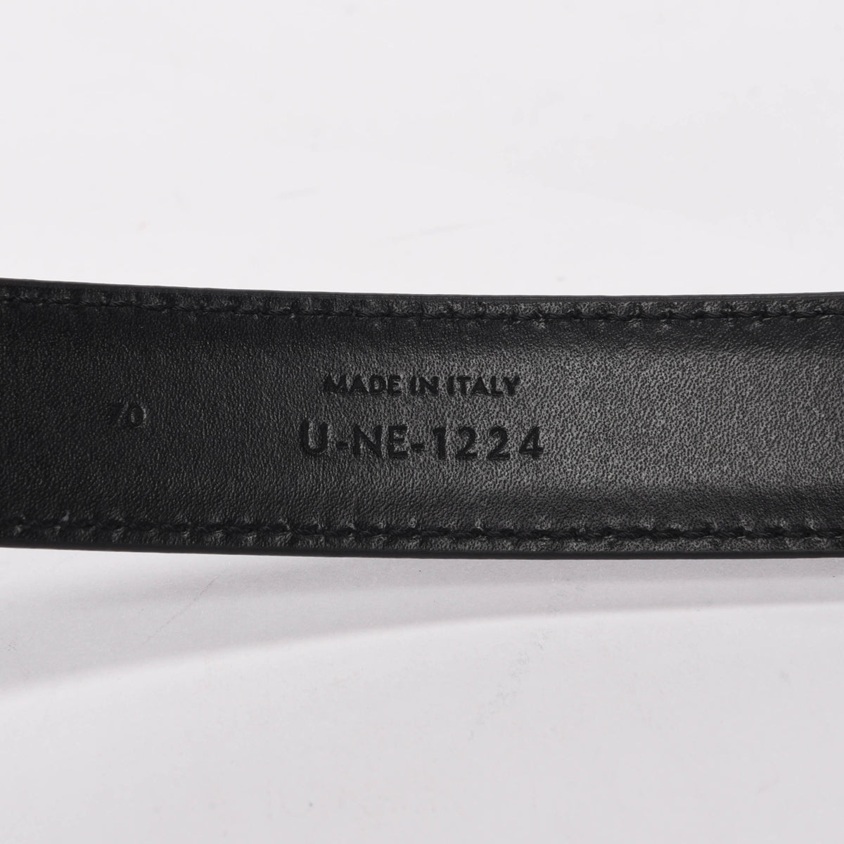 Celine Black Calfskin Medium Triomphe Belt