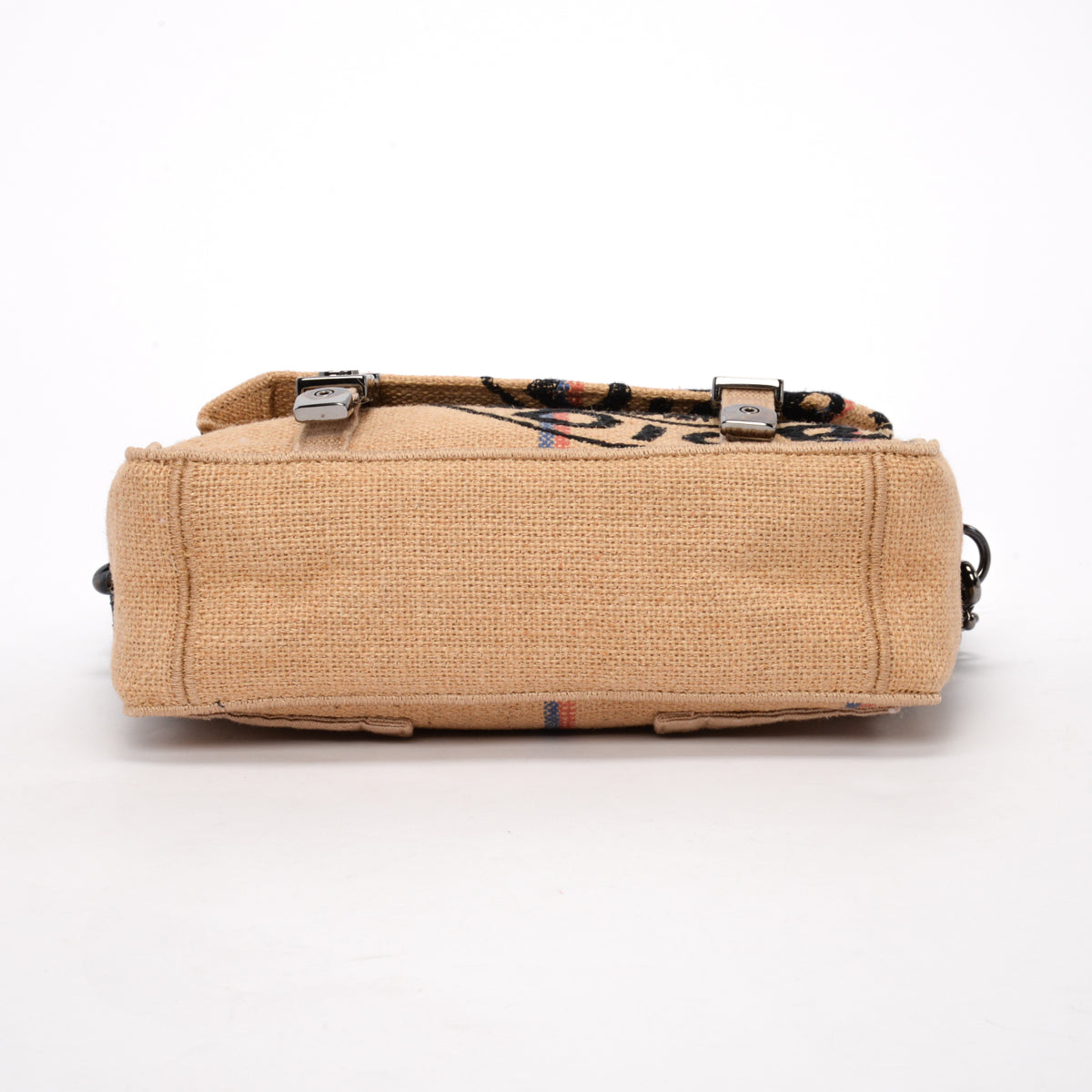 Dior Beige Jute Canvas DiorCamp Messenger Bag
