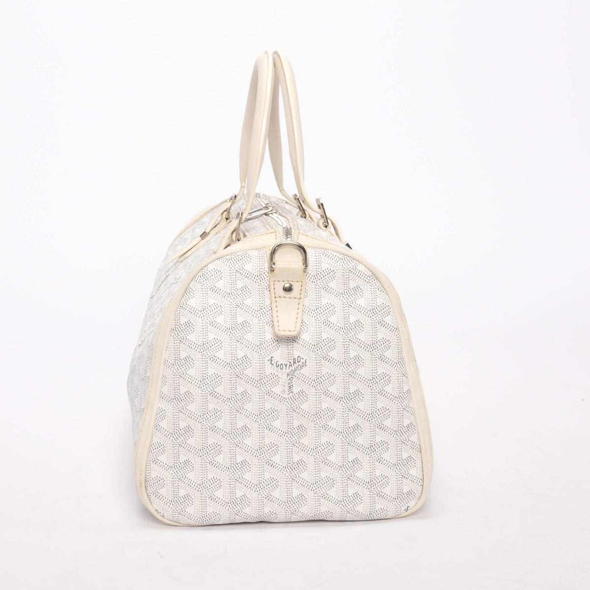 Goyard White Goyardine Crosiere 40 Cross Body Bag