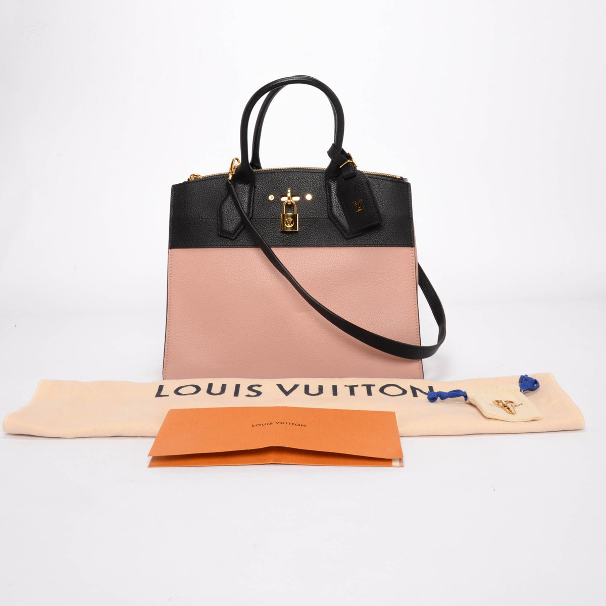 Louis Vuitton Bi-Colour Taurillon City Steamer MM Bag