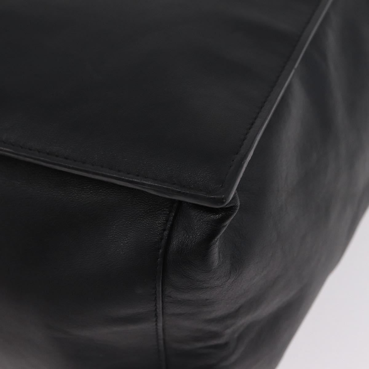 Saint Laurent Black Embossed Leather Rive Gauche Shopper Tote
