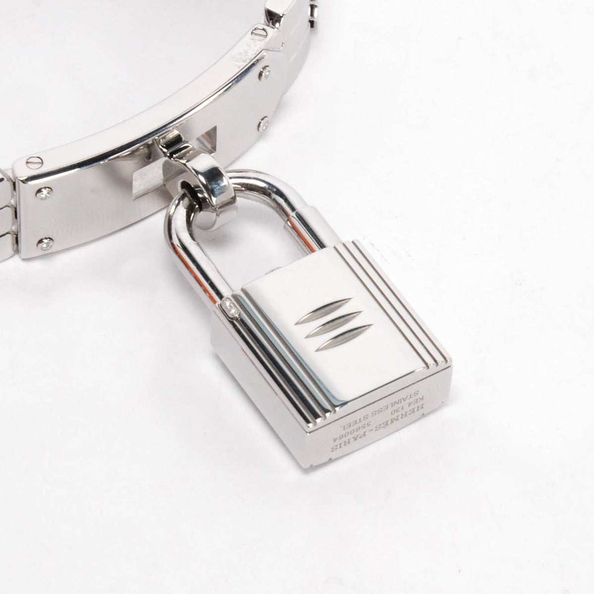 Hermes Steel & Diamond Mini Model Kelly Watch