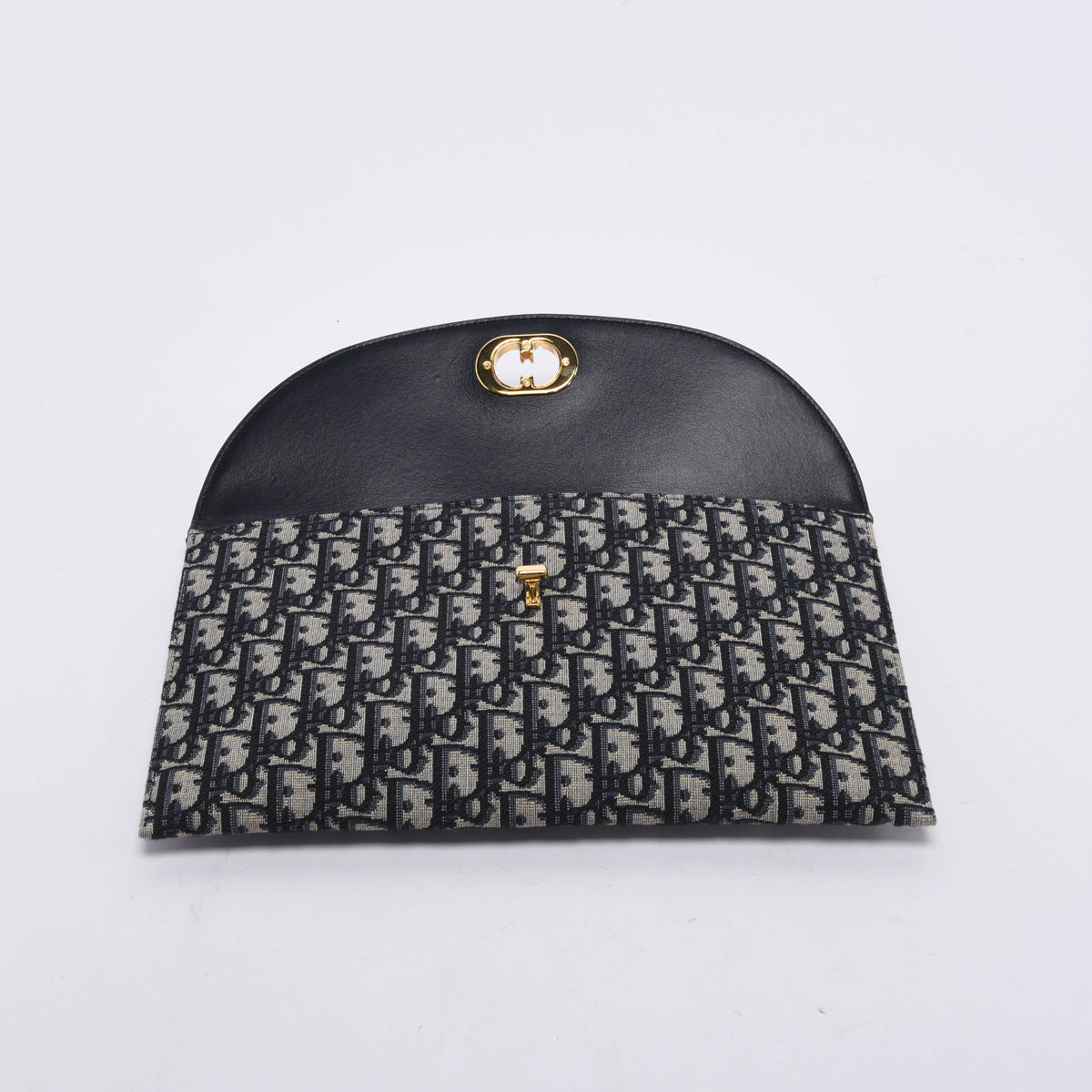 Dior Navy Oblique Jacquard 30 Montaigne Avenue Pouch