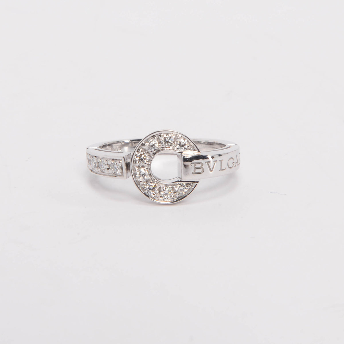 Bulgari 18k White Gold & Diamond Bulgari Bulgari Ring