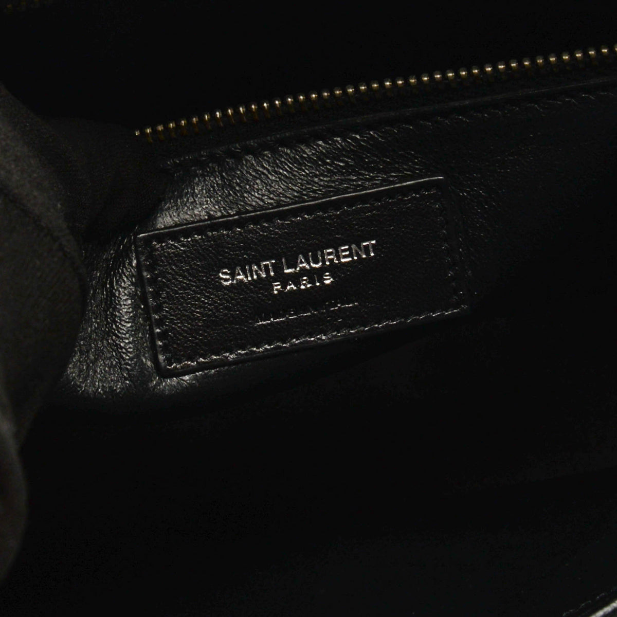 Saint Laurent Black Croc Embossed Small Sac de Jour Tote