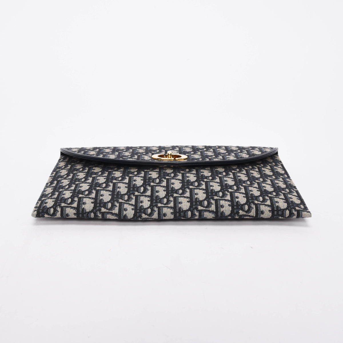 Dior Navy Oblique Jacquard 30 Montaigne Avenue Pouch