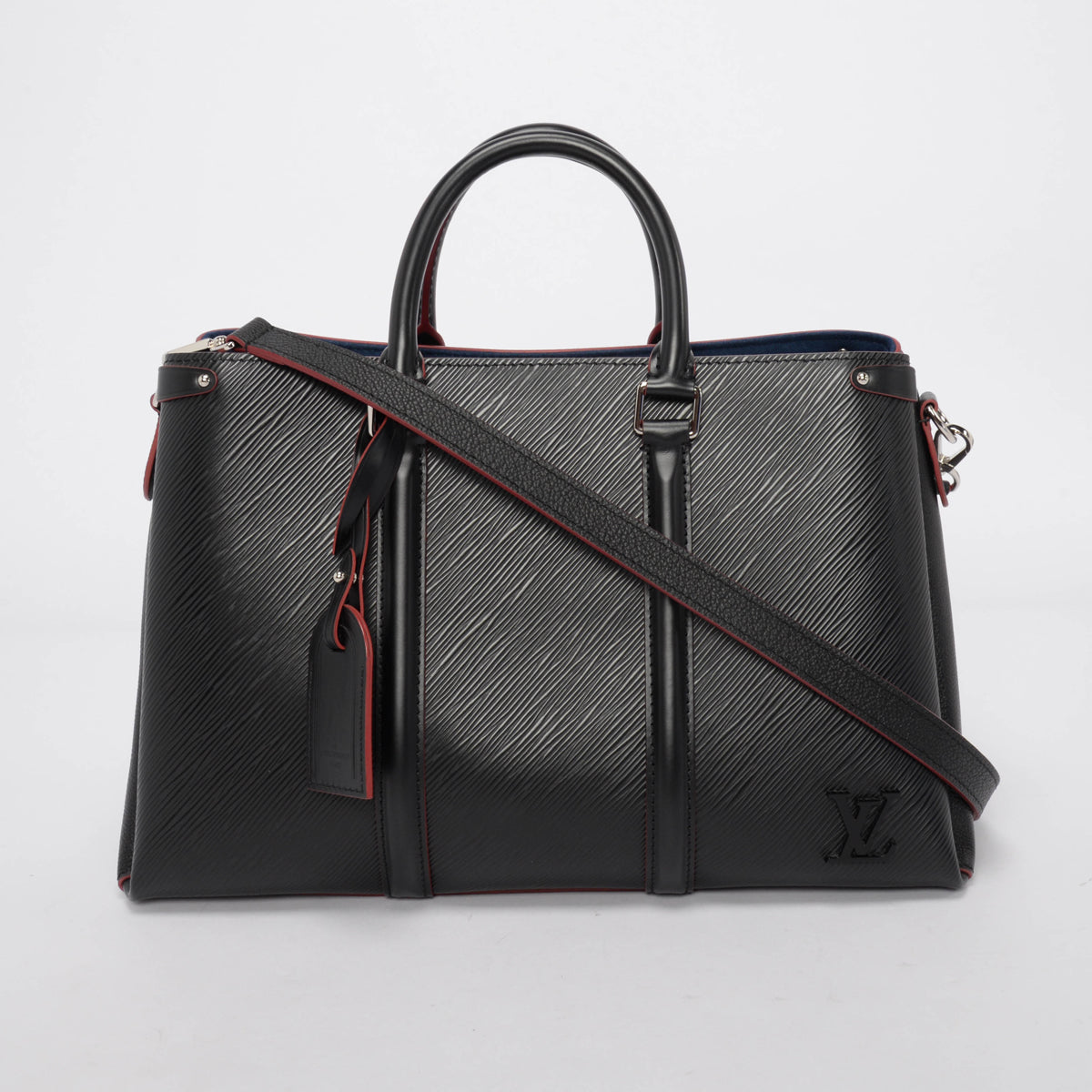 Louis Vuitton Black Epi Leather Soufflot NM MM