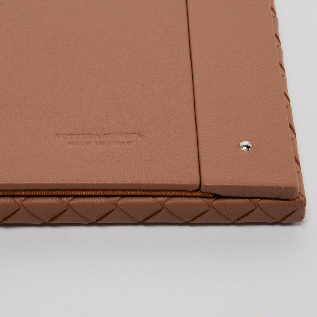 Bottega Veneta Camel Intrecciato Photo Frame