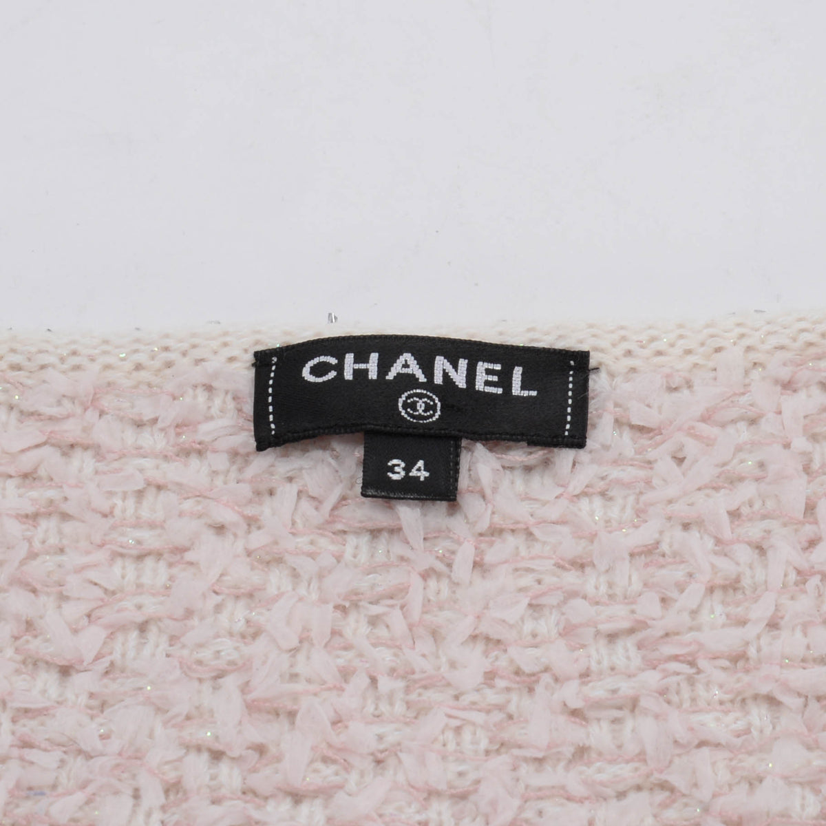 Chanel Pastel Tweed Asymmetric Top FR 34