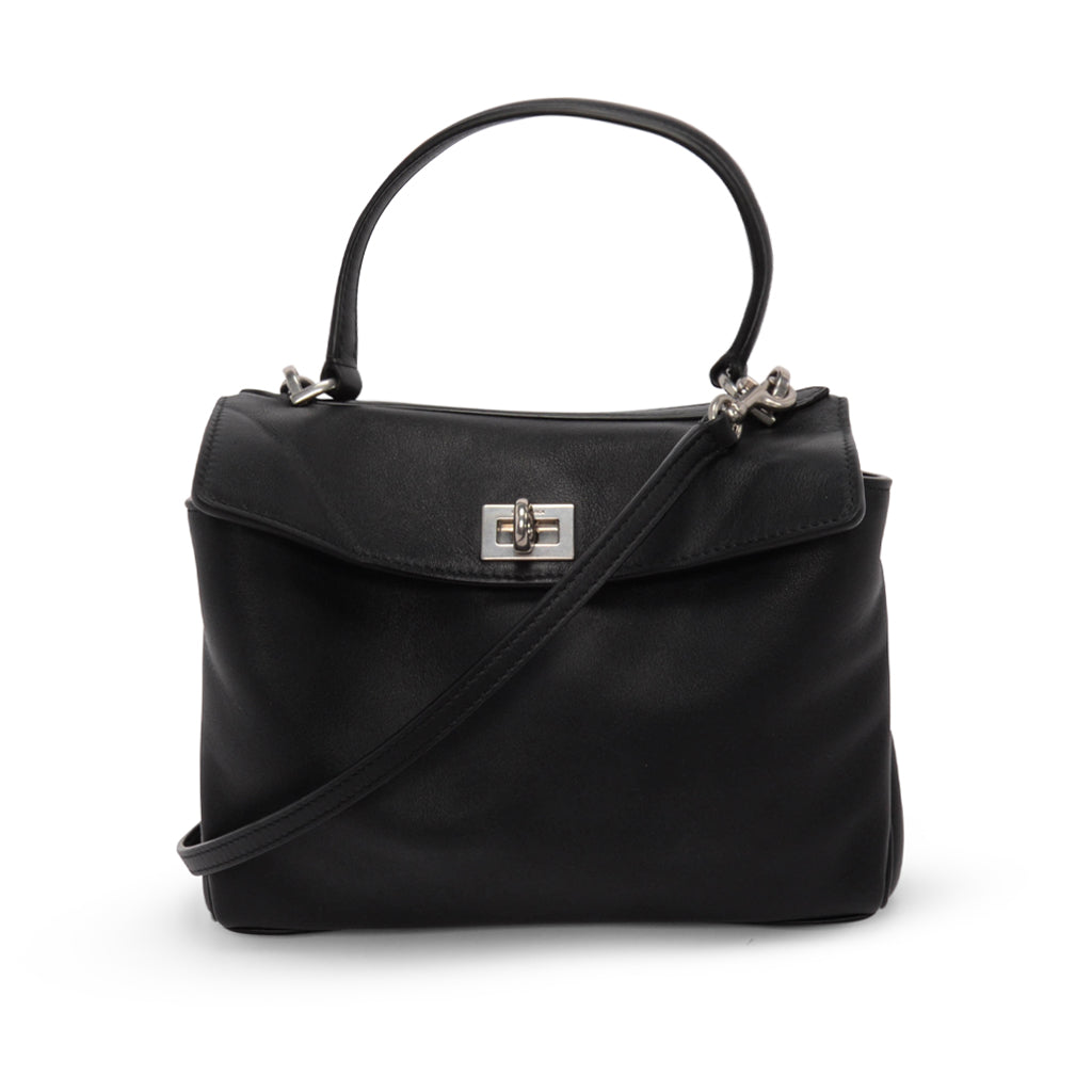 Balenciaga Black Calfskin Mini Rodeo Bag