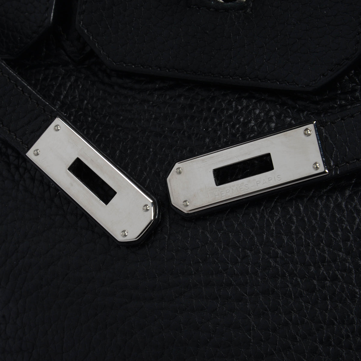 Hermes Black Clemence Birkin 35 PHW