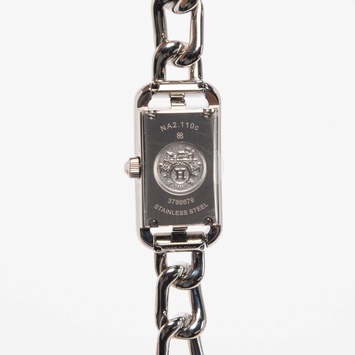 Hermes Steel Aventurine Dial Small Model Nantucket Watch