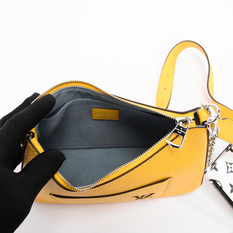 Louis Vuitton Yellow Epi Leather Marelle Bag - Blue Spinach