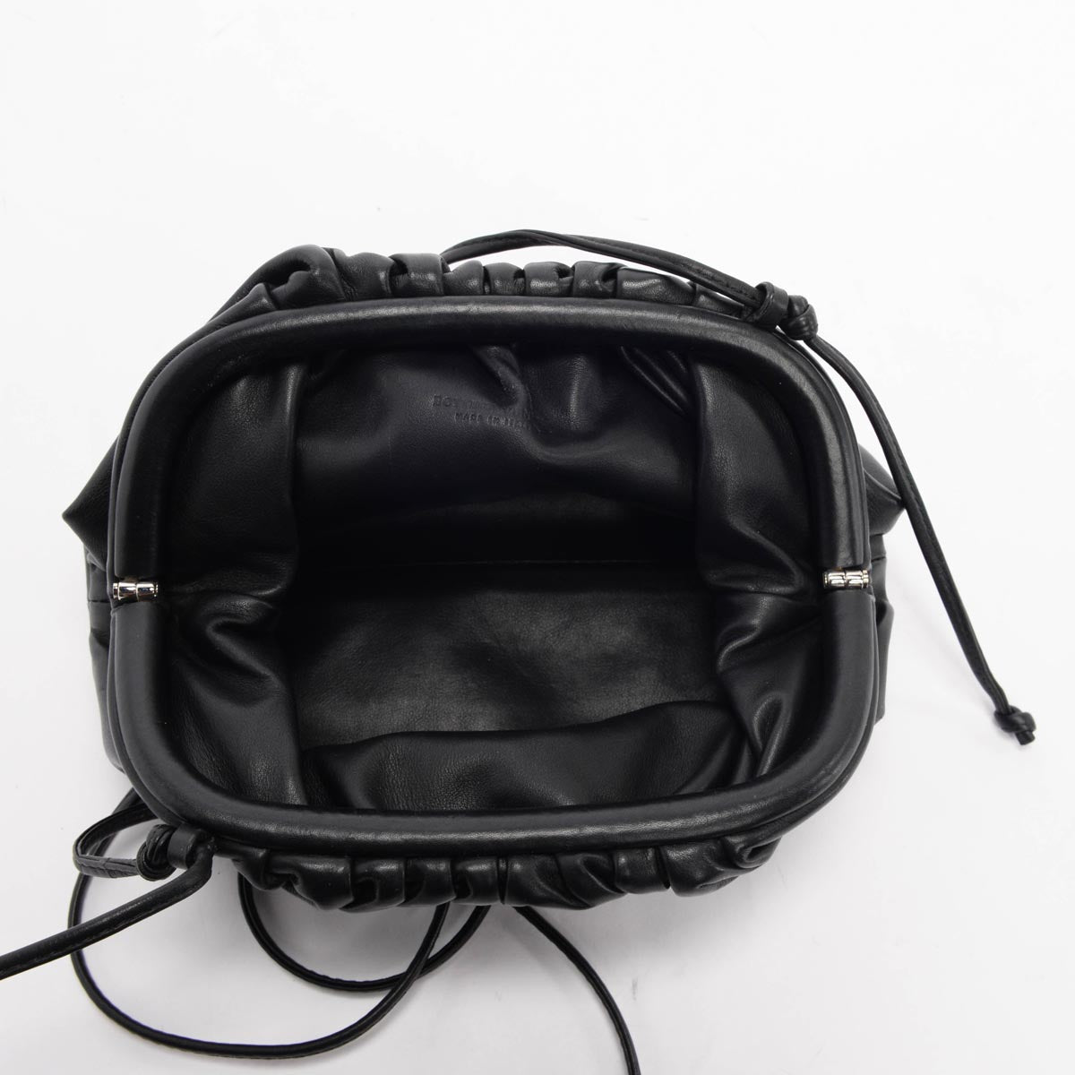 Bottega Veneta Black Calfskin Mini Pouch