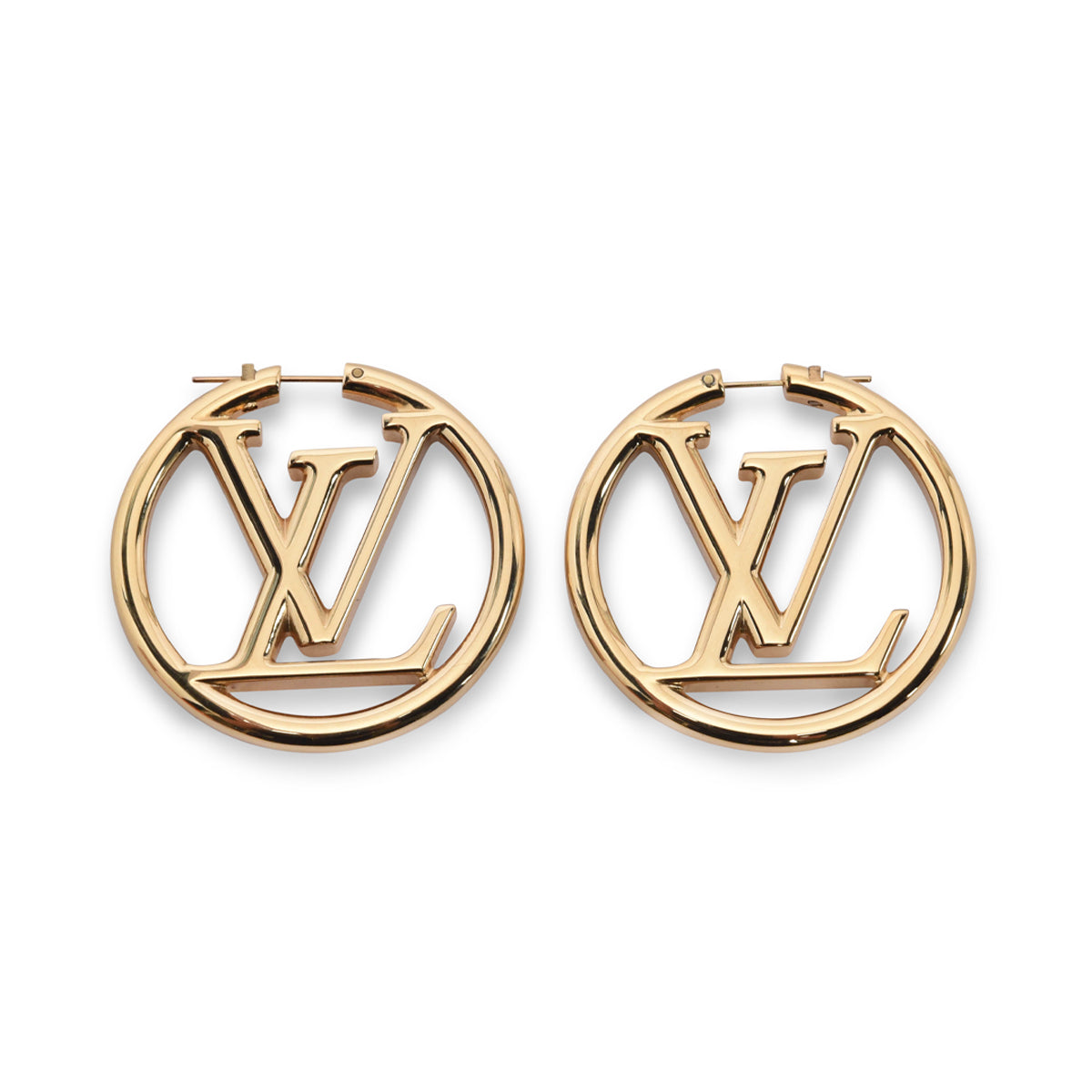 Louis Vuitton Gold Louise Hoop Earrings