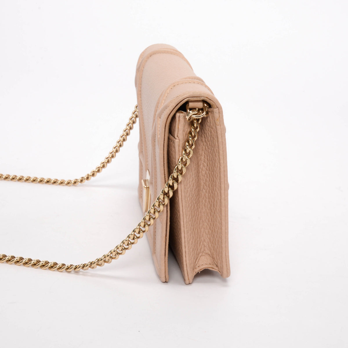 Dior Nude Calfskin Diorama Wallet On Chain
