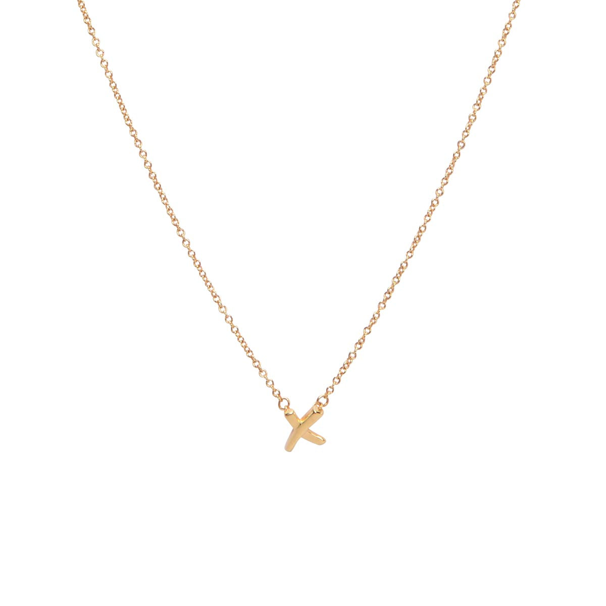 Tiffany & Co 18k Yellow Gold Paloma's Grafitti X Necklace