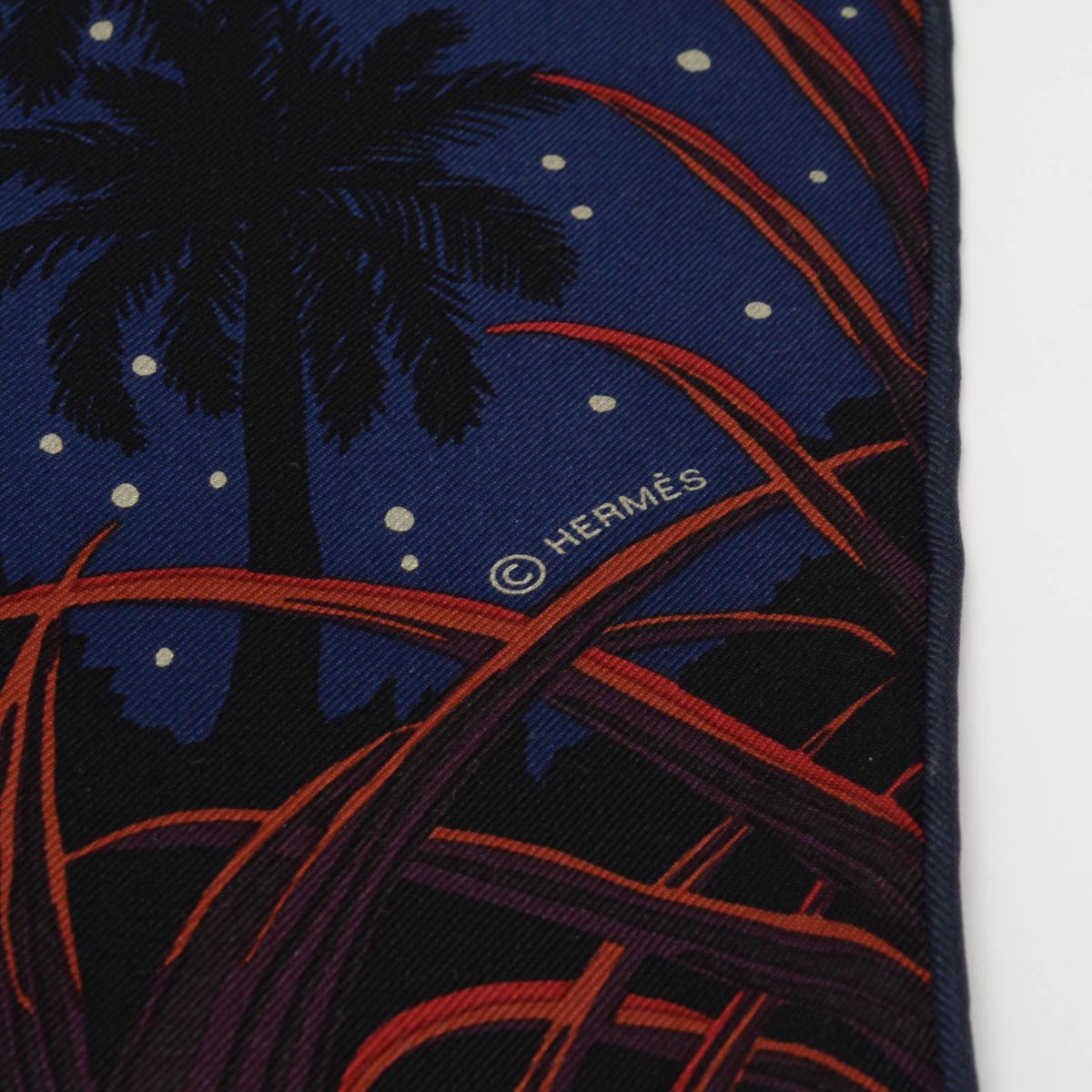 Hermes Brown Silk Tyger Tyger Scarf