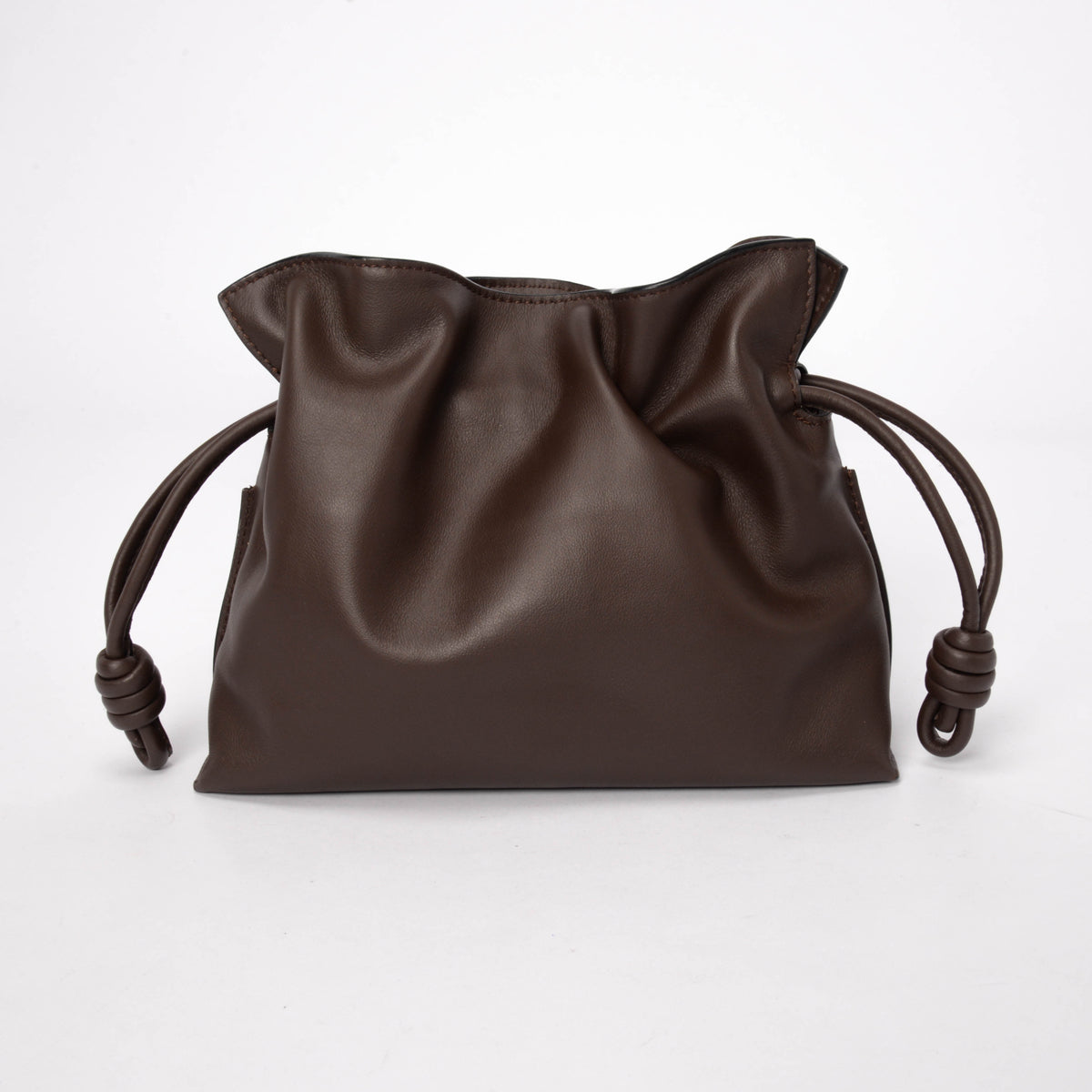 Loewe Chocolate Nappa Calfskin Mini Flamenco Bag