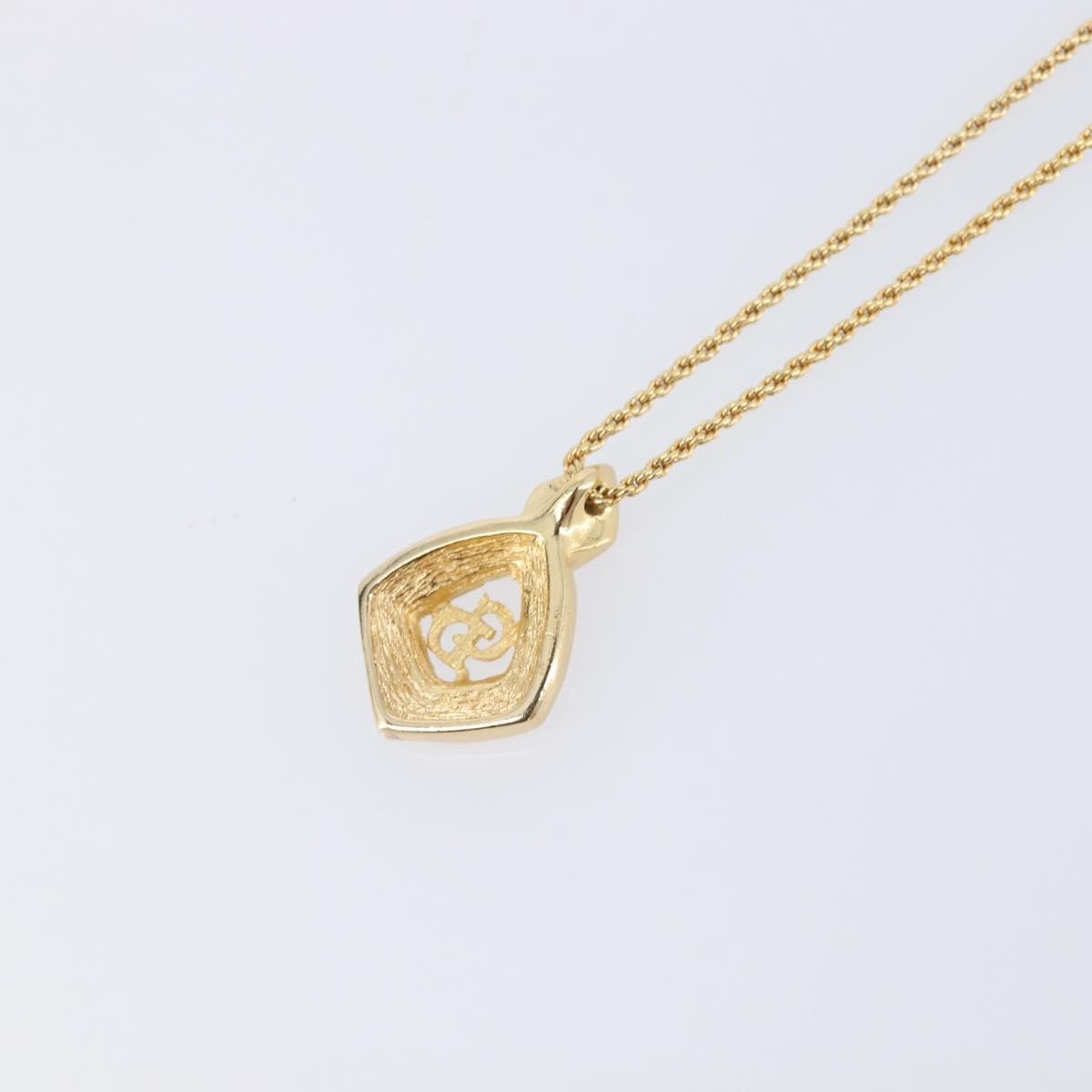 Dior Vintage Gold Tone Crystal Pendant