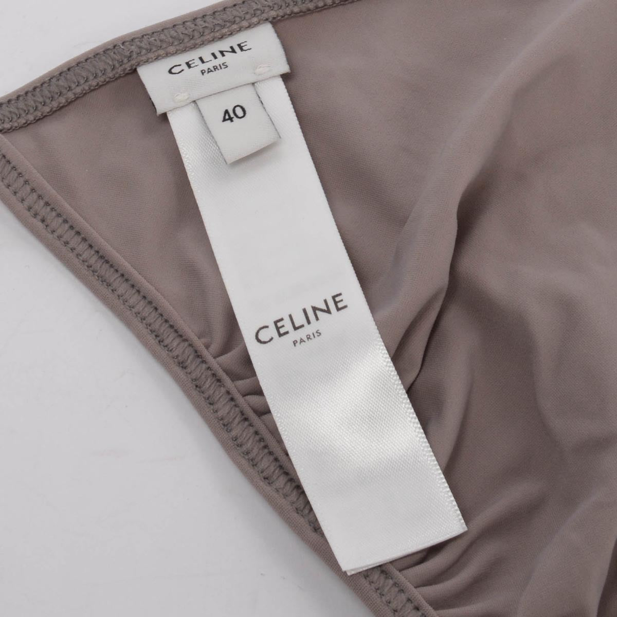 Celine Dusty Lilac Matte Jersey Logo Bikini Set