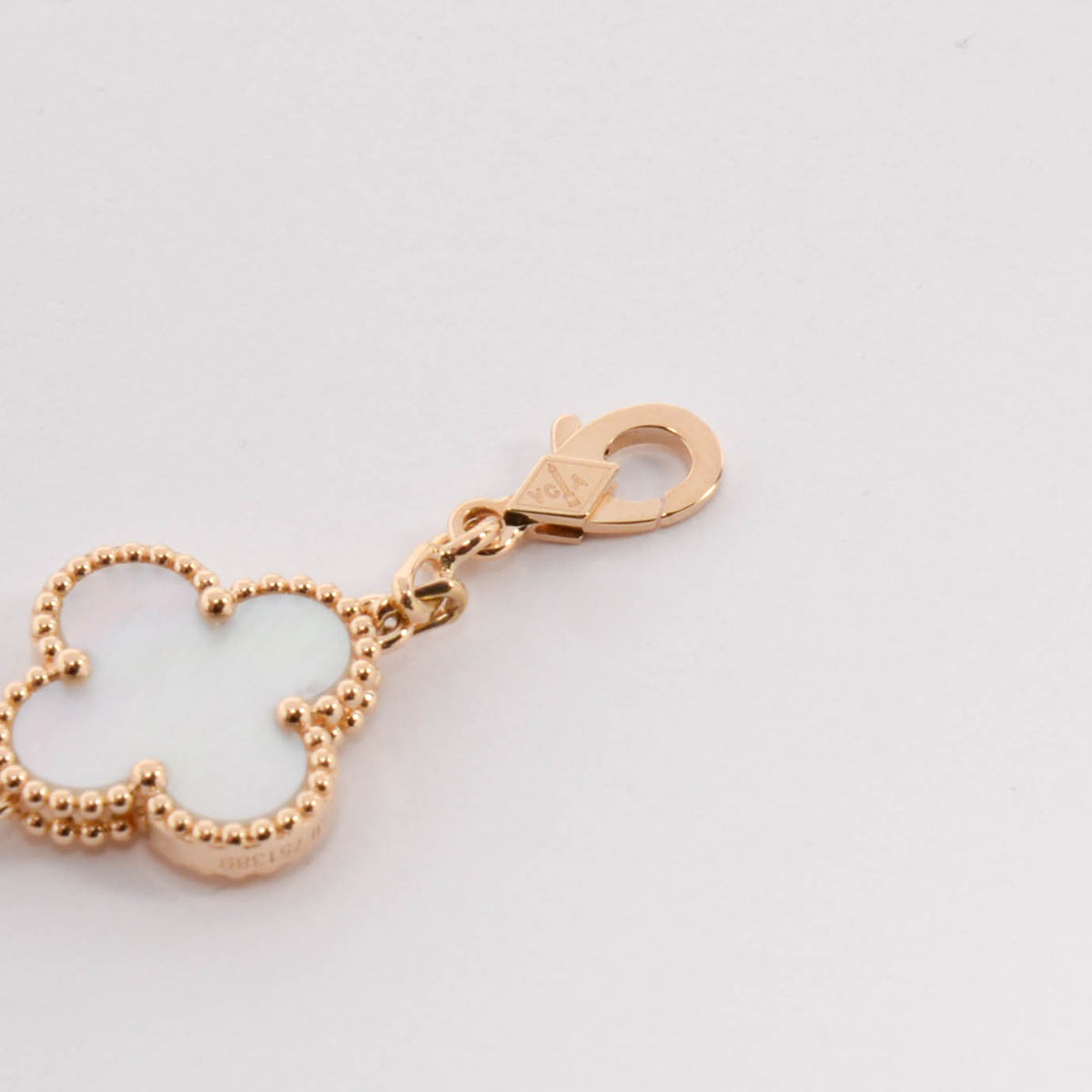 Van Cleef & Arpels Yellow Gold & Mother of Pearl Vintage Alhambra Bracelet