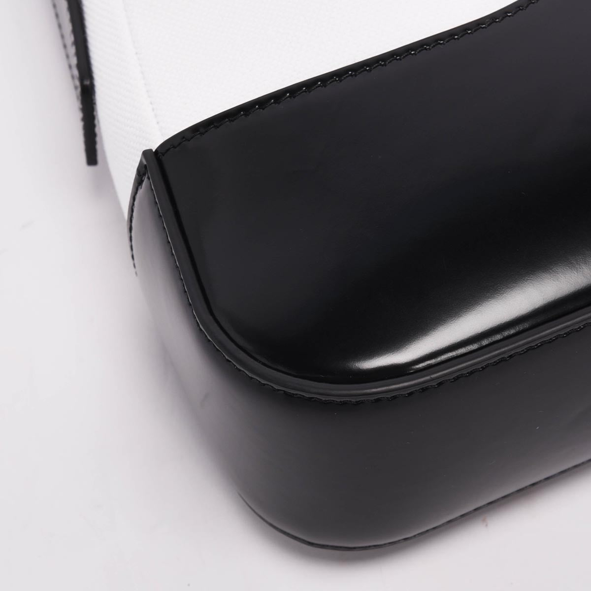 Ferragamo Black & White Cut-Out Detail Bag