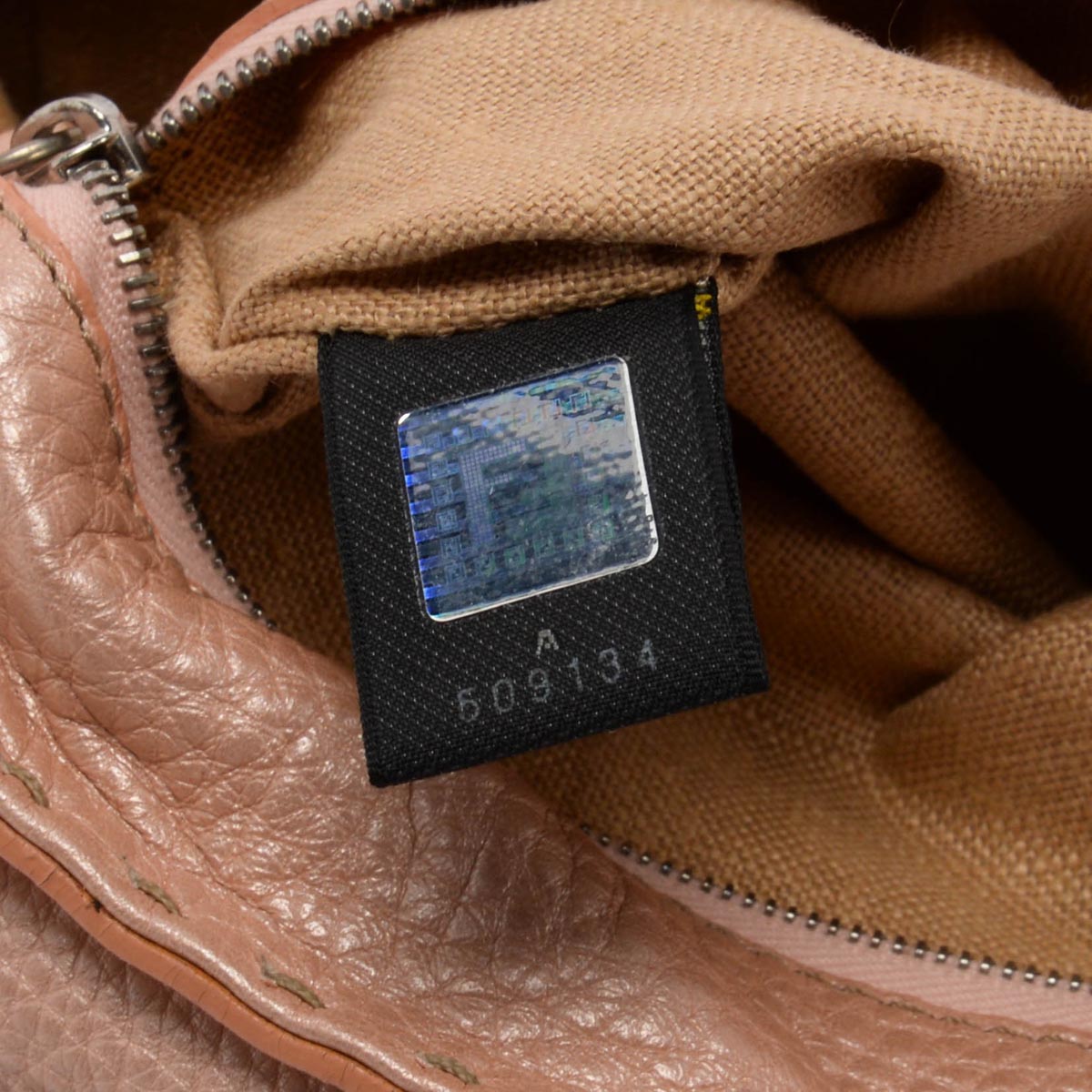 Fendi Bois de Rose Roma Calfskin Selleria Mini Linda Bag