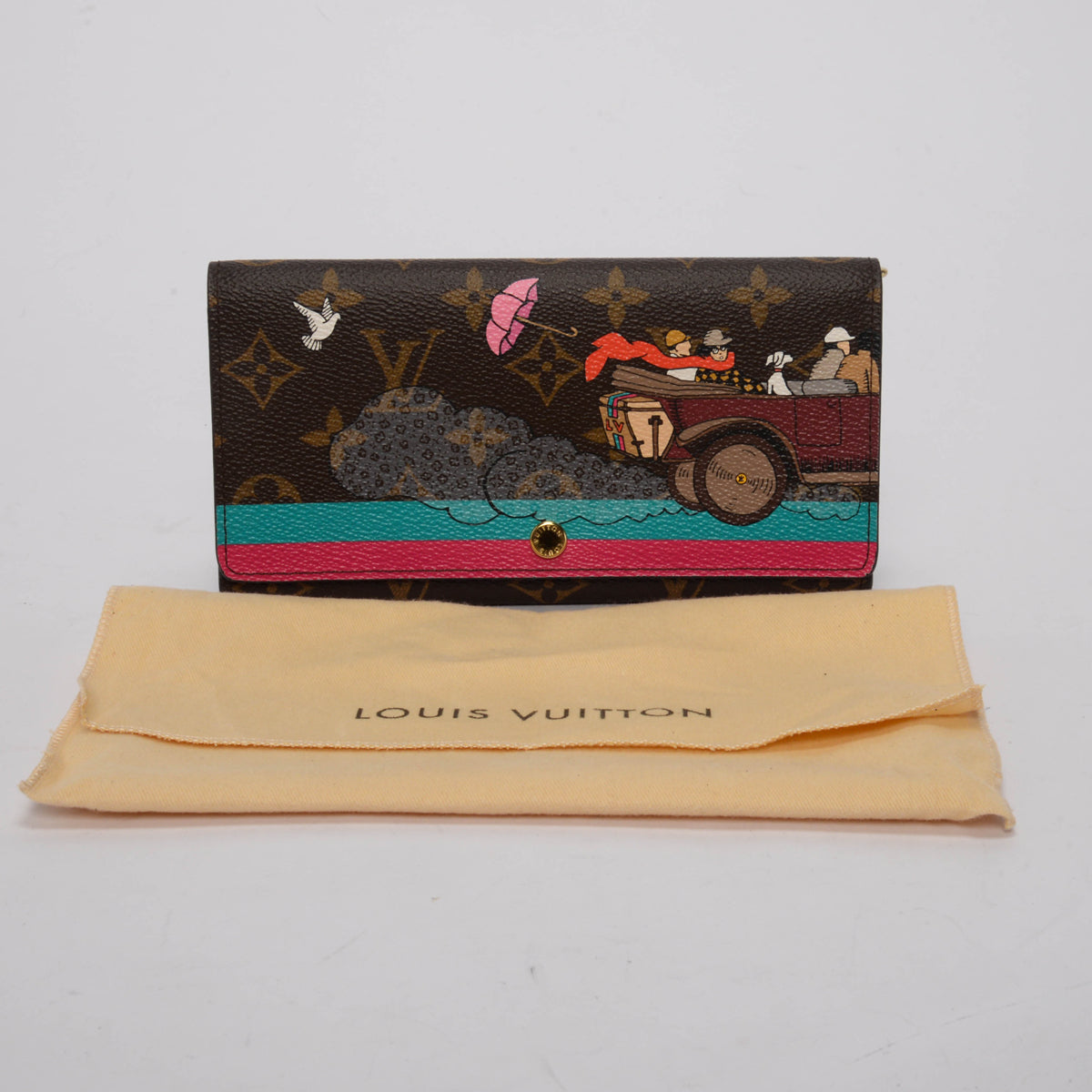 Louis Vuitton Hibiscus Monogram Evasion Sarah Wallet