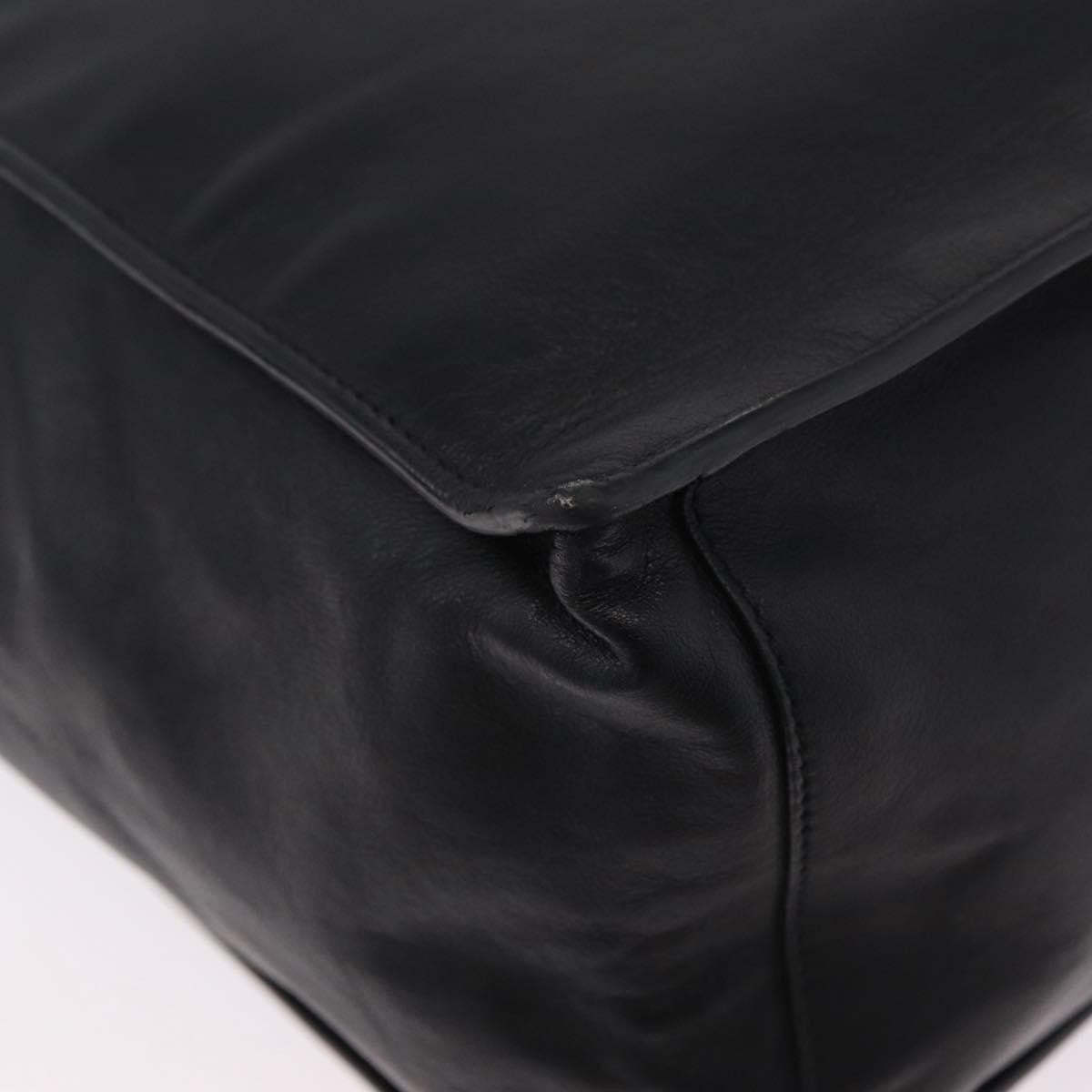 Saint Laurent Black Embossed Leather Rive Gauche Shopper Tote