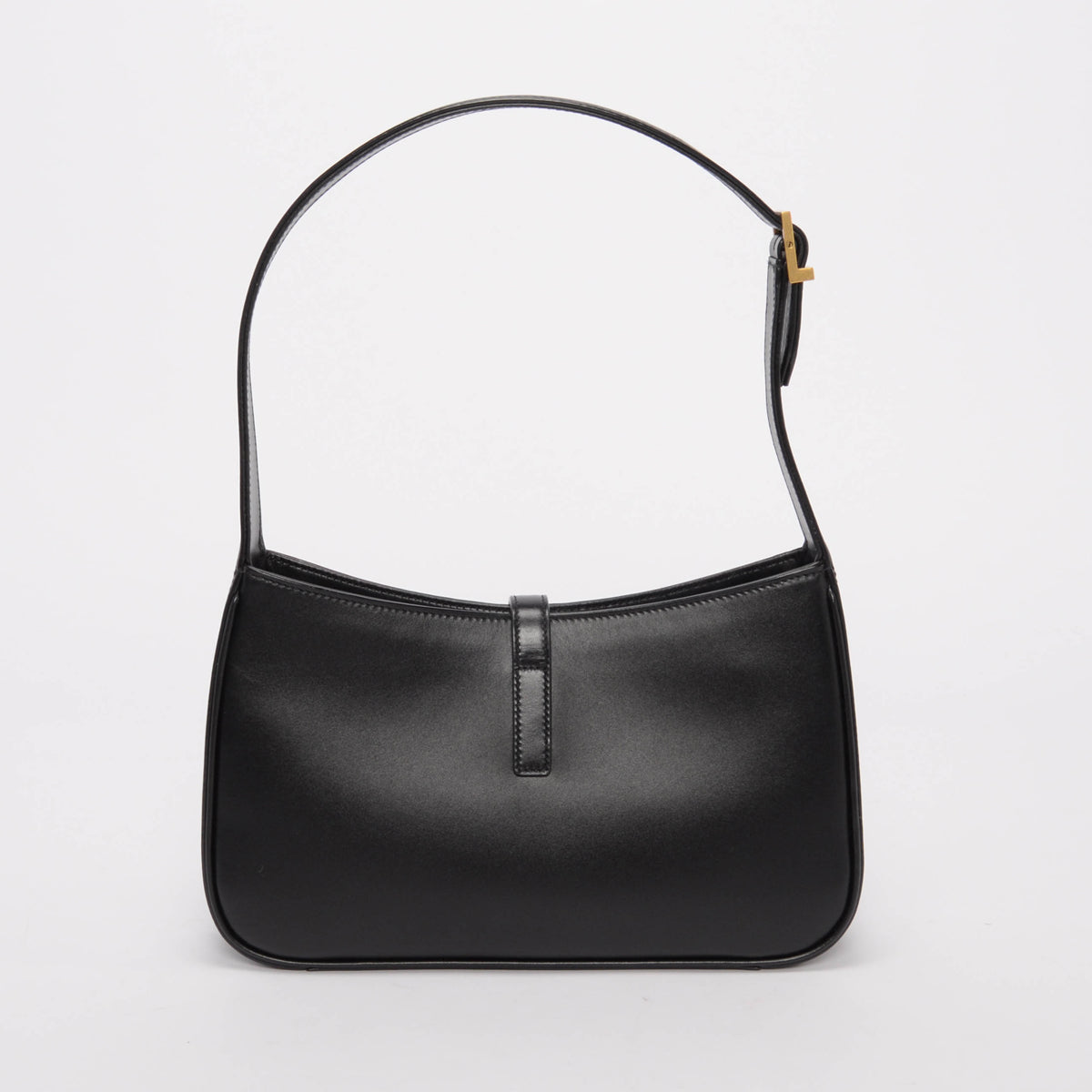 Saint Laurent Black Calfskin Le 5 A 7 Shoulder Bag