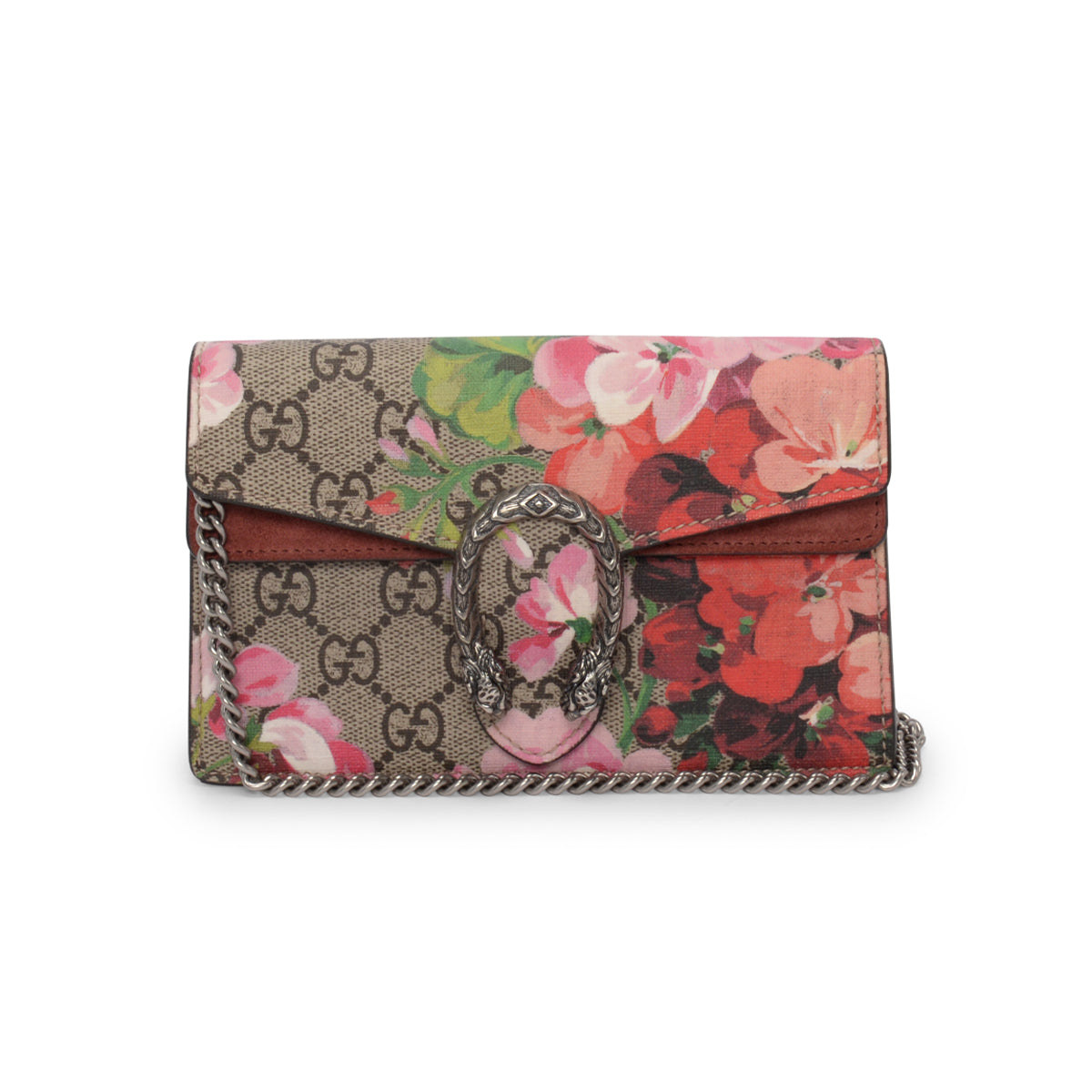 Gucci Pink GG Blooms Super Mini Dionysus Bag