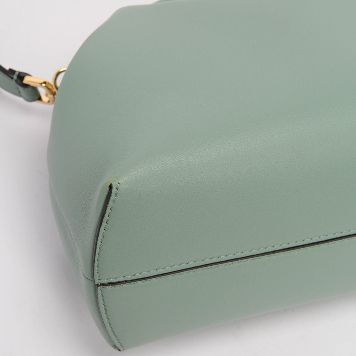 Fendi Mint Green Nappa Fendi First Medium Clutch