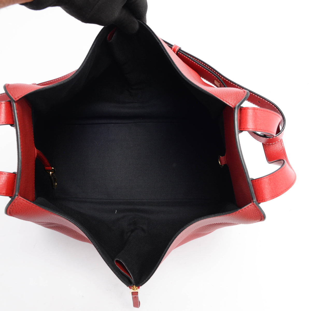 Loewe Dark Red Calfskin Medium Hammock Bag