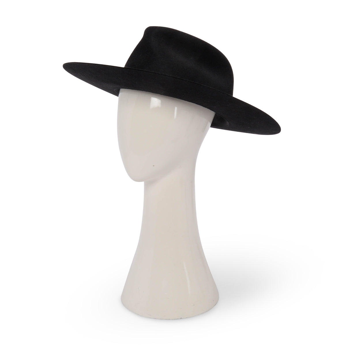 Hermes Black Rabbit Felt Faubourg Jump Hat