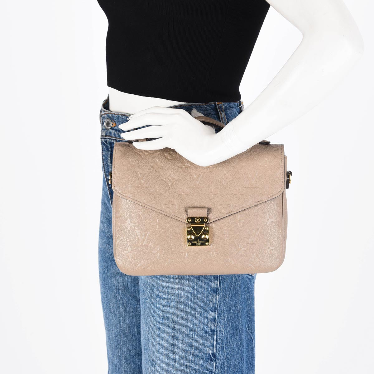 Louis Vuitton Tourterelle Monogram Empreinte Pochette Metis