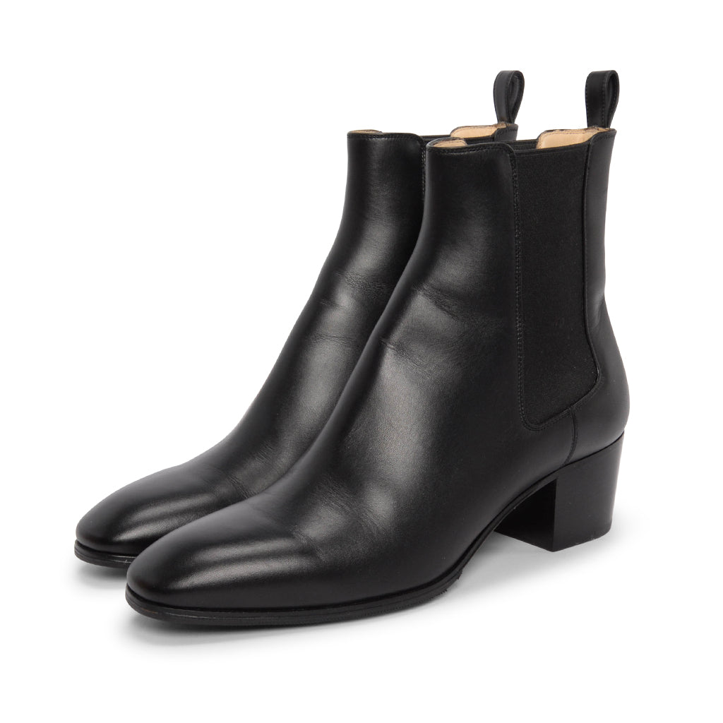 Christian Louboutin Black Calfskin Gadessita 55 Boots 38.5