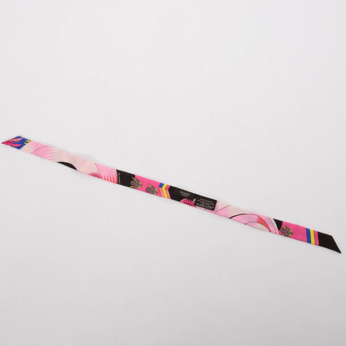 Hermes Rose Vif Silk Upcycling La Source Doll Twilly