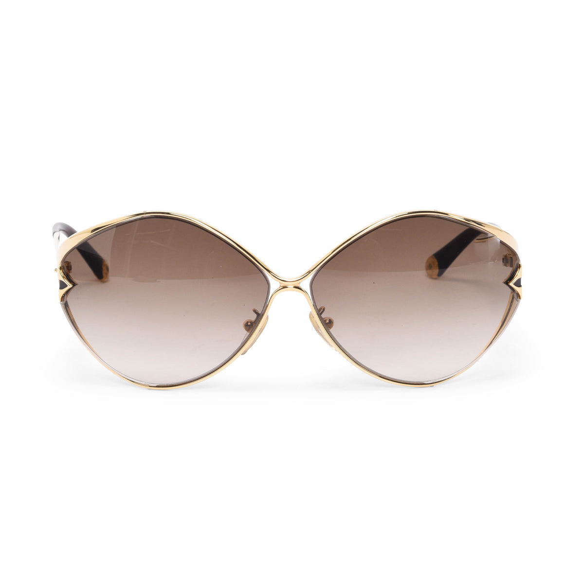 Louis Vuitton Gold Tone Metal Frame Laurel Sunglasses