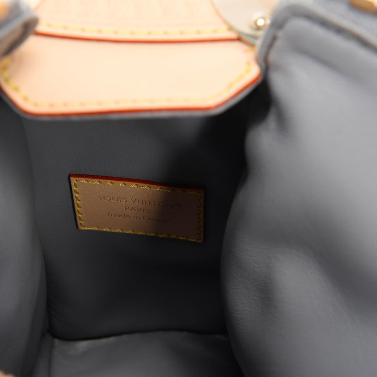 Louis Vuitton Grey Monogram Denim Side Trunk MM