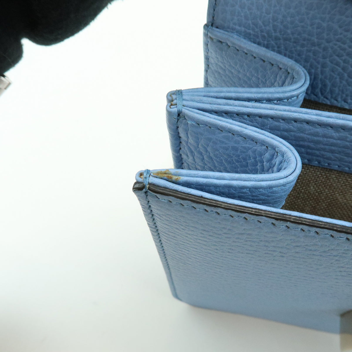 Gucci Light Blue Calfskin Interlocking G Shoulder Bag
