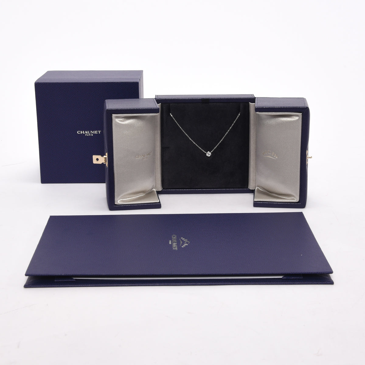 Chaumet 18k White Gold & Diamond Bee de Chaumet Pendant Necklace