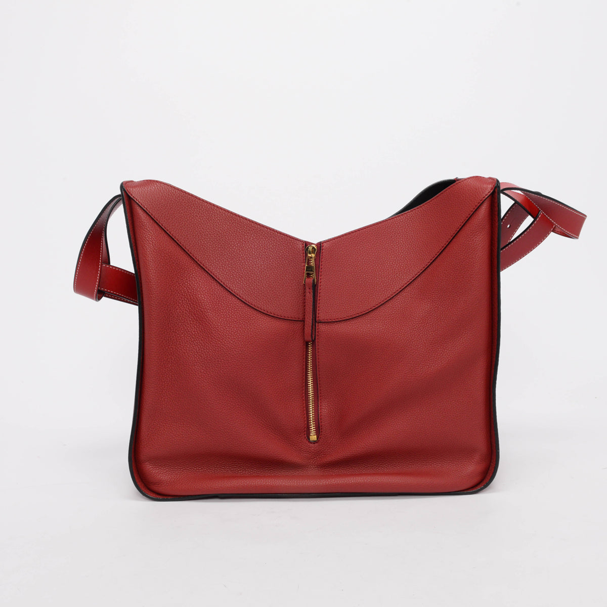 Loewe Dark Red Calfskin Medium Hammock Bag