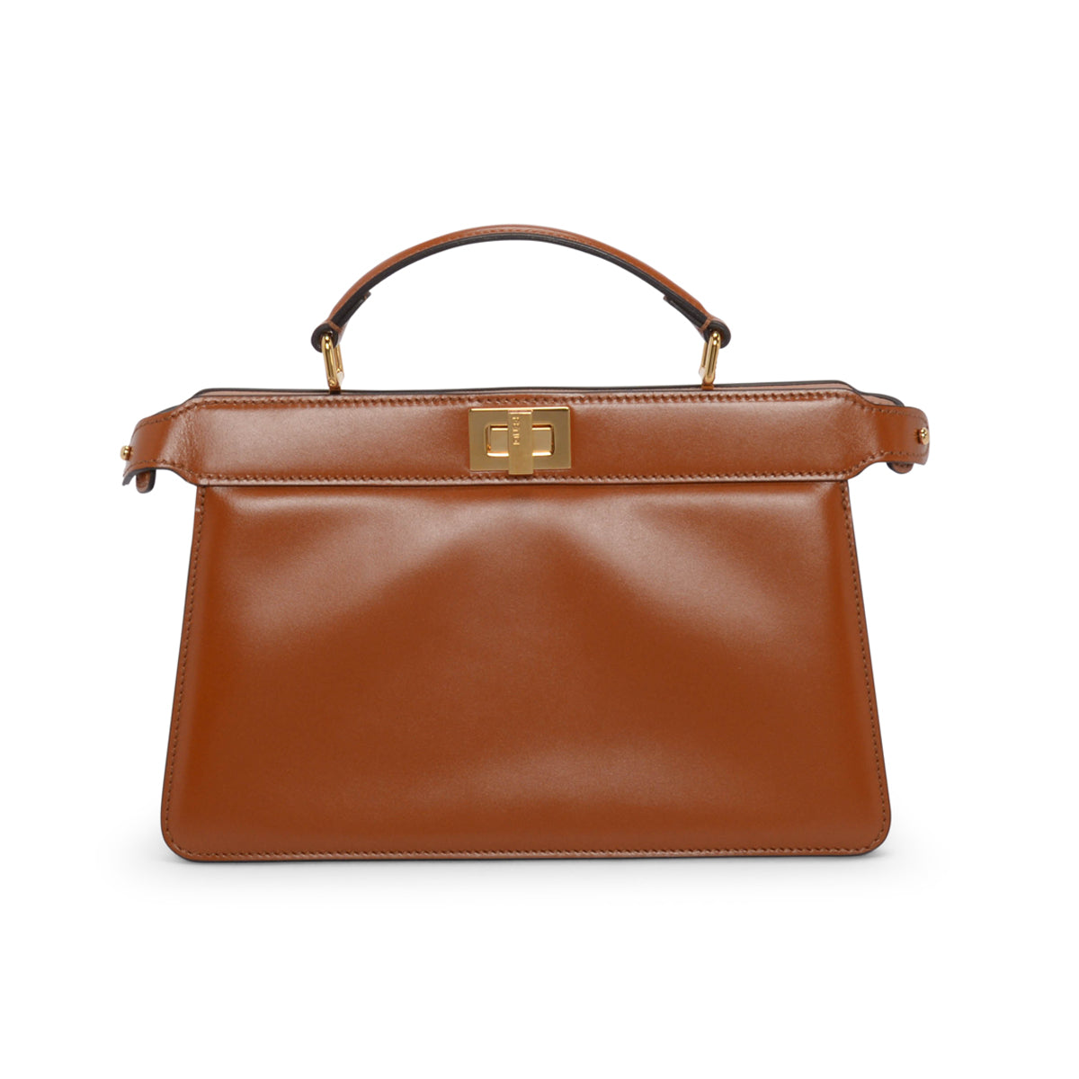 Fendi Brandy Shiny Nappa Peekaboo ISeeU East-West Bag