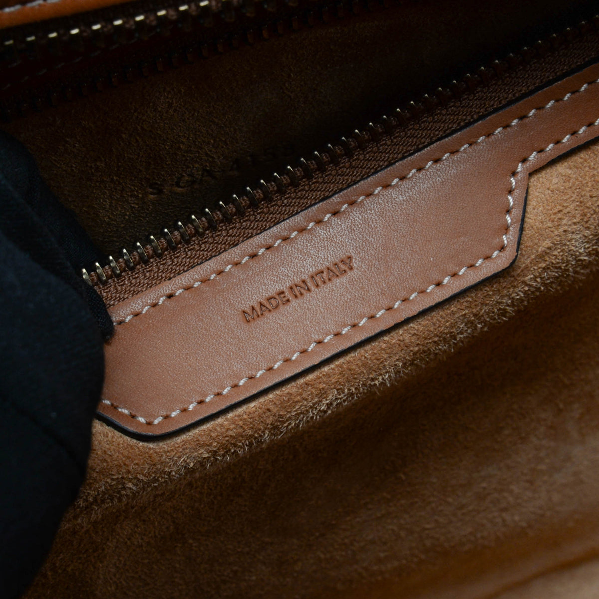 Celine Tan Natural Calfskin Mini Luggage Tote